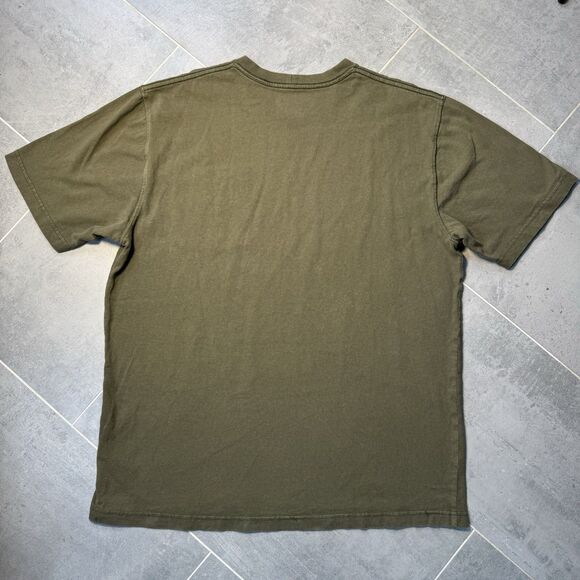 Carhartt Men’s L Pocket Tee Lot of 2 Workwear Logo T-Shirts Army Green Orange - Picture 8 of 12